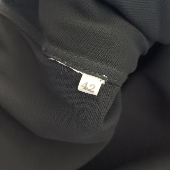 JIL SANDER Black Crepe Sleeveless Dress 42 M - Picture 6 of 6